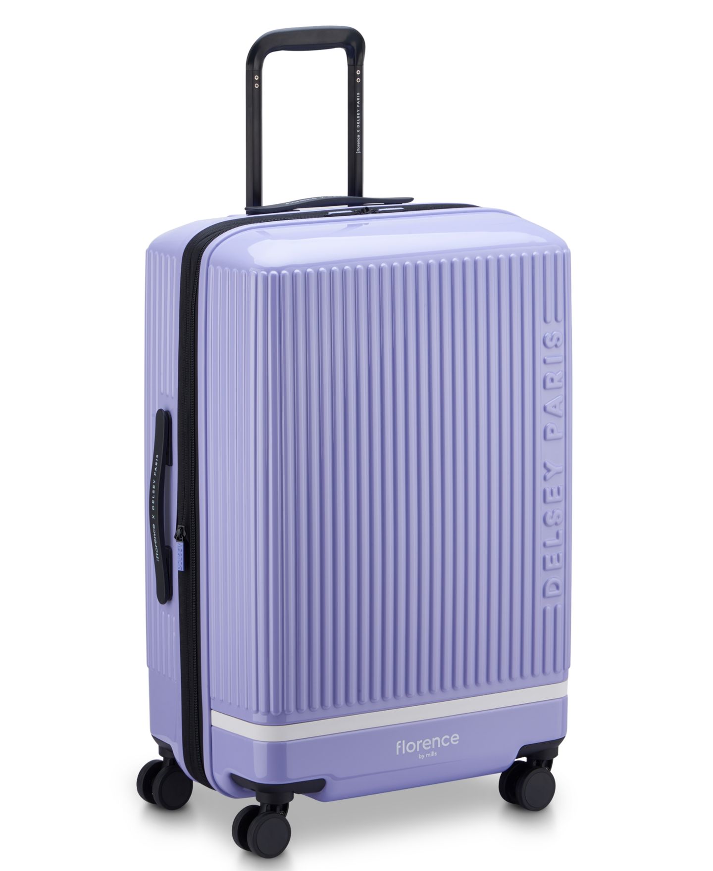 Чемодан florence by mills x Delsey Paris Spin Me Away Medium Check-in Spinner, цвет: Лавандовый — фото 2