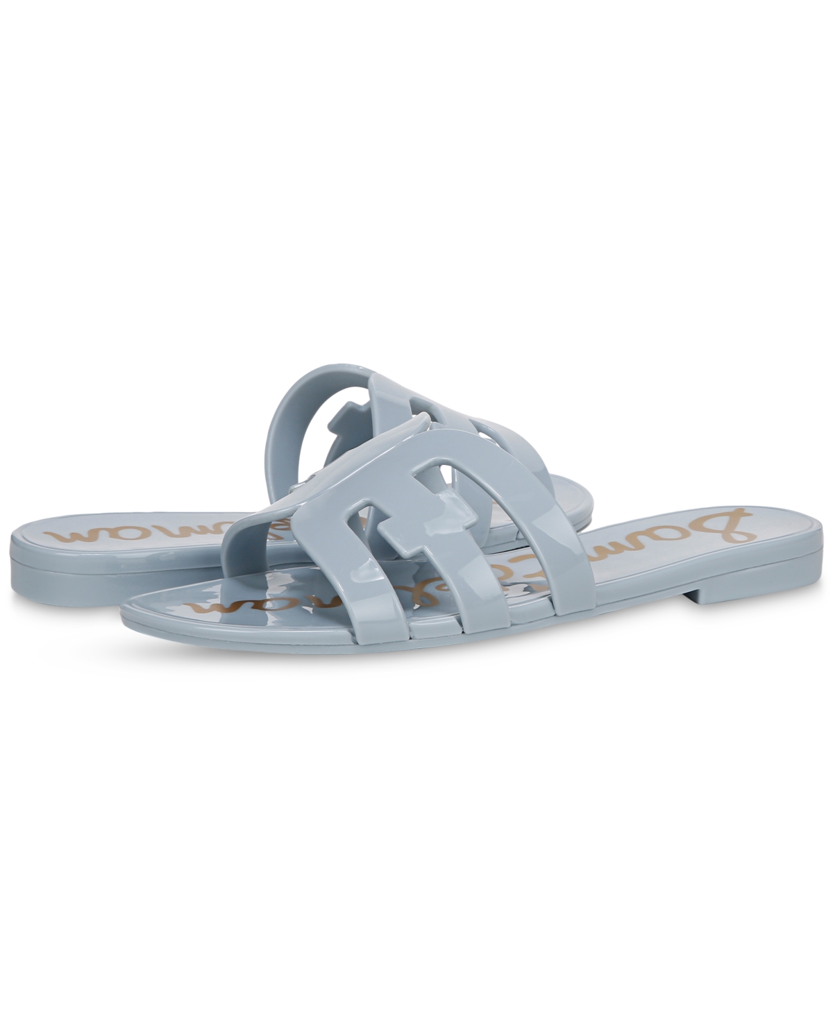Sam Edelman Bay Jelly Slide Sandal Cape Blue Jelly In Cape Blue