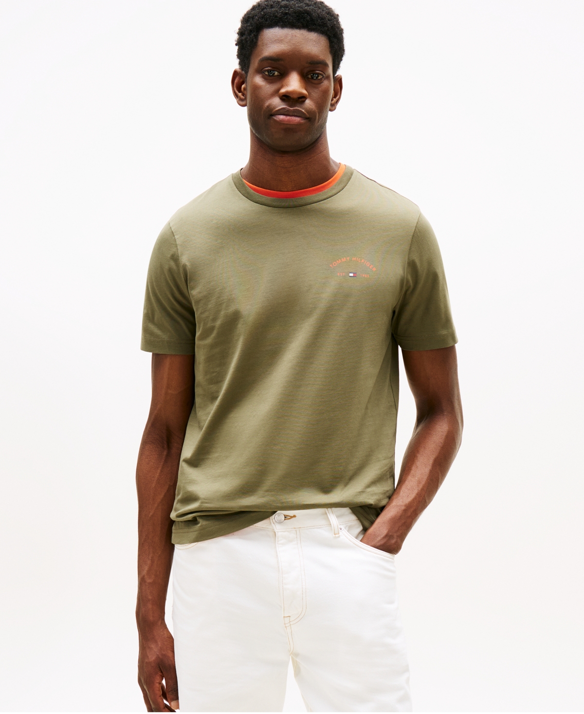 Tommy Hilfiger Palm Tree Graphic T In Green