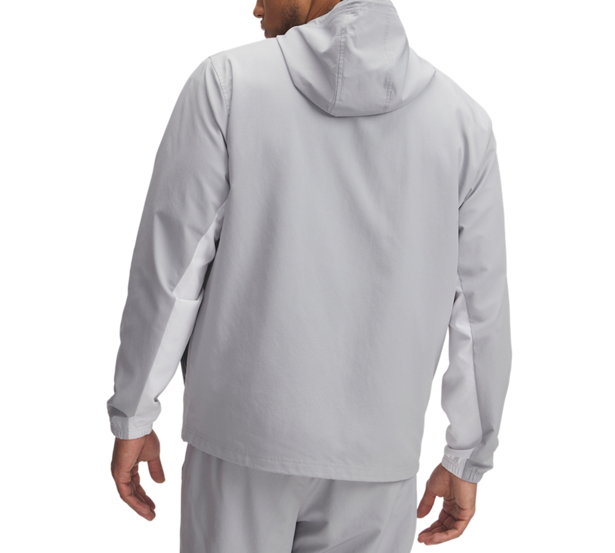 Under Armour Men's Rival Woven Windbreaker In Mod Gray,castlerock,whit