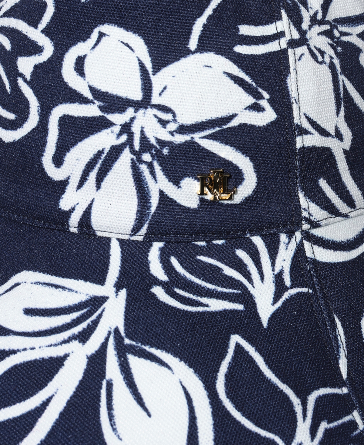 Ralph Lauren Printed Sun Hat In Navy,cream