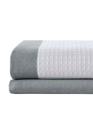 Spa Waffle 3M-Scotchgard Shower Curtain, 36" x 72"