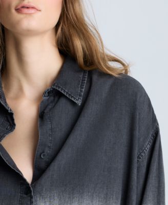 Women's Chambray Ombr&eacute; Tunic Shirt