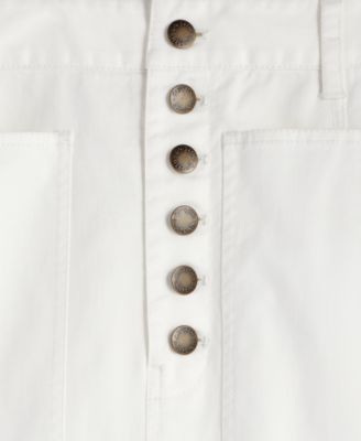 Women's Button-Fly Midi Skirt, Exclusively at Macy's