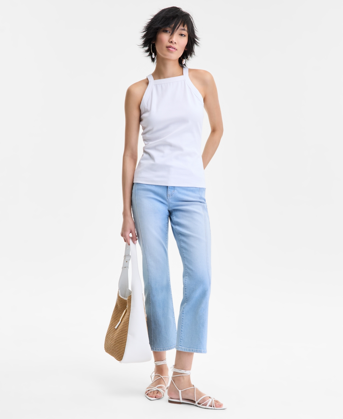 Inc International Concepts Women's Halter-neck Tank Top, Exclusively At Macy's