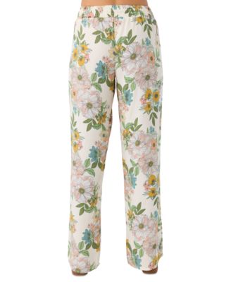 Juniors' Jonie Cara Floral Pull-On Pants