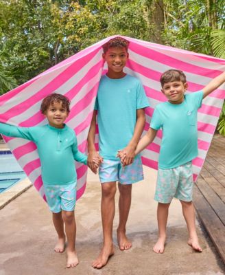 Big Boys Flamingo Printed Pull-On Swim Shorts	