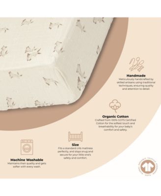 Cotton Bunny Fitted Crib Sheet