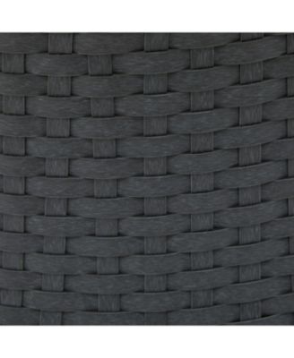 Streamdale Gray swivel wicker lounge chairs (set of 2), Modern, rattan/iron frame