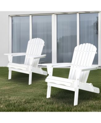 Streamdale 2 Wooden Folding Adirondack Chairs