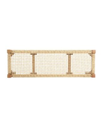 Streamdale Teak Brown Acacia & Faux Rattan Backless Garden Bench