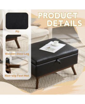 Mid-century modern storage bench/coffee table, Assembled, Living/entry/family room