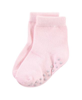 Baby Girls 8Pk Natural Non Skid Crew Socks