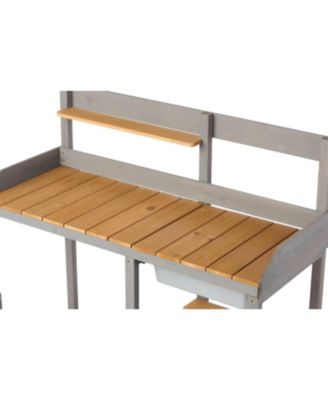 Streamdale Outdoor potting bench with cabinet