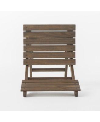 Streamdale Outdoor Grey Acacia Bistro Set, Folding, Weather-Resistant