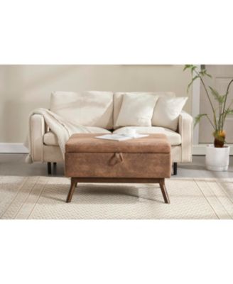 Mid-century modern storage bench/coffee table, Assembled, Living/entry/family room