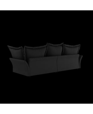 90.55" Modern Sofa with Deep Seat and Pillows, Convertible Chaise for Home Offices