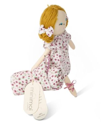 2 Piece "Luna" Mini Rag Doll and Security Blanket Set