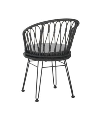 Streamdale Boho Rattan Patio Dining Chairs - Set of 2