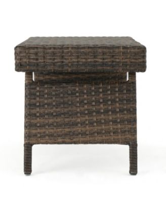 Streamdale Faux Rattan Wicker Accent Table