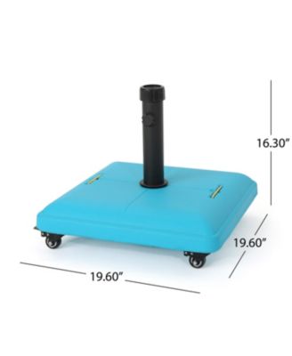 Streamdale Teal Concrete Umbrella Base - Outdoor Patio Stand