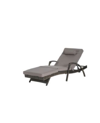 Streamdale Outdoor Wicker Reclining Lounge Chair Set, Cushioned, 150° Recline