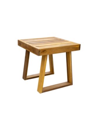 Streamdale Acacia Lounge Set, Chair & Ottoman, Patio/Balcony/Garden