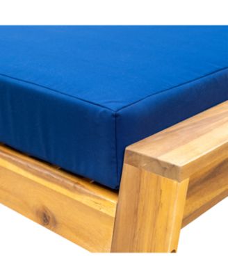 Streamdale Acacia Lounge Set, Chair & Ottoman, Patio/Balcony/Garden