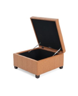 Tufted Waffle Stitch Storage Ottoman - 31" x 31"