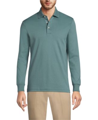 Men's Tall Long Sleeve Cotton Supima Polo Shirt
