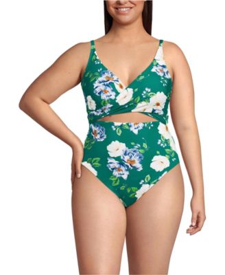 Women's Wrap Monokini High Leg One Piece Swimsuit
