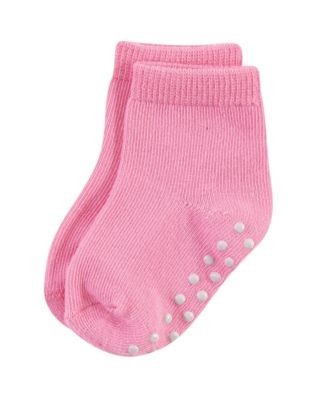 12Pk Natural Non Skid Socks