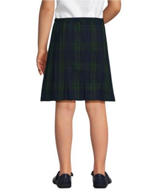 Little Girls Plaid Box Pleat Skirt Top of the Knee
