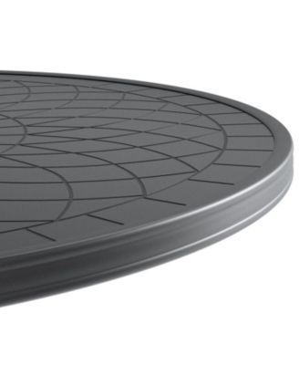 Streamdale 5-Pc Cast Aluminum Dining Set, 4 Swivel Chairs, 47" Round Table