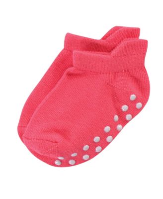 Toddler Girls Safe Step Natural Cotton Socks with Non Skid Soles