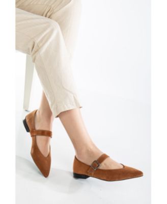 Willow Leather Mary Jane Flats