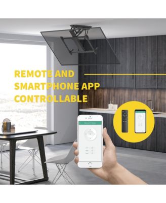 Motorized Ceiling Tv Mount For Tvs 32" - 70" Up To 77 lbs With Smart App and Remote