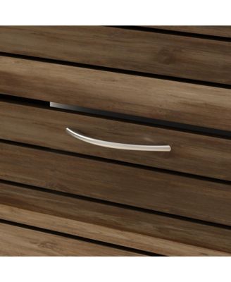 Wooden 3-Door Shoe Cabinet with Shutter Drawers and Adjustable Shelves