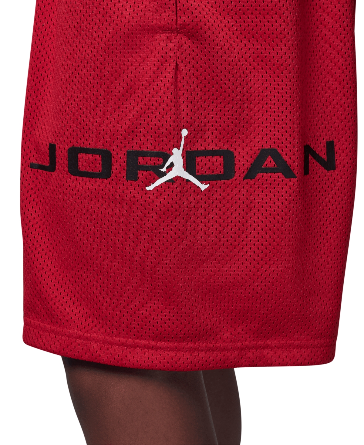 Jordan Big Boys Mj Baseline Mesh Shorts In Gym Red