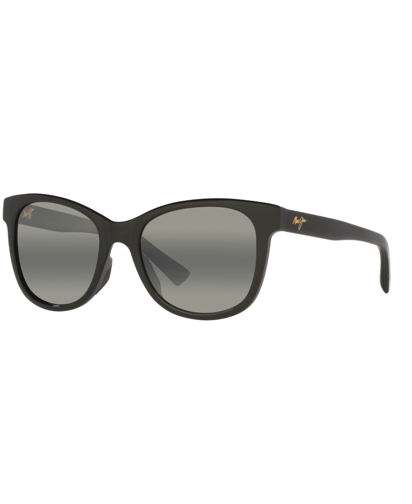 Женские солнцезащитные очки Maui Jim Kiopaa Polarized Sunglasses, MJ000787, цвет: Чёрный блестящий — фото 1