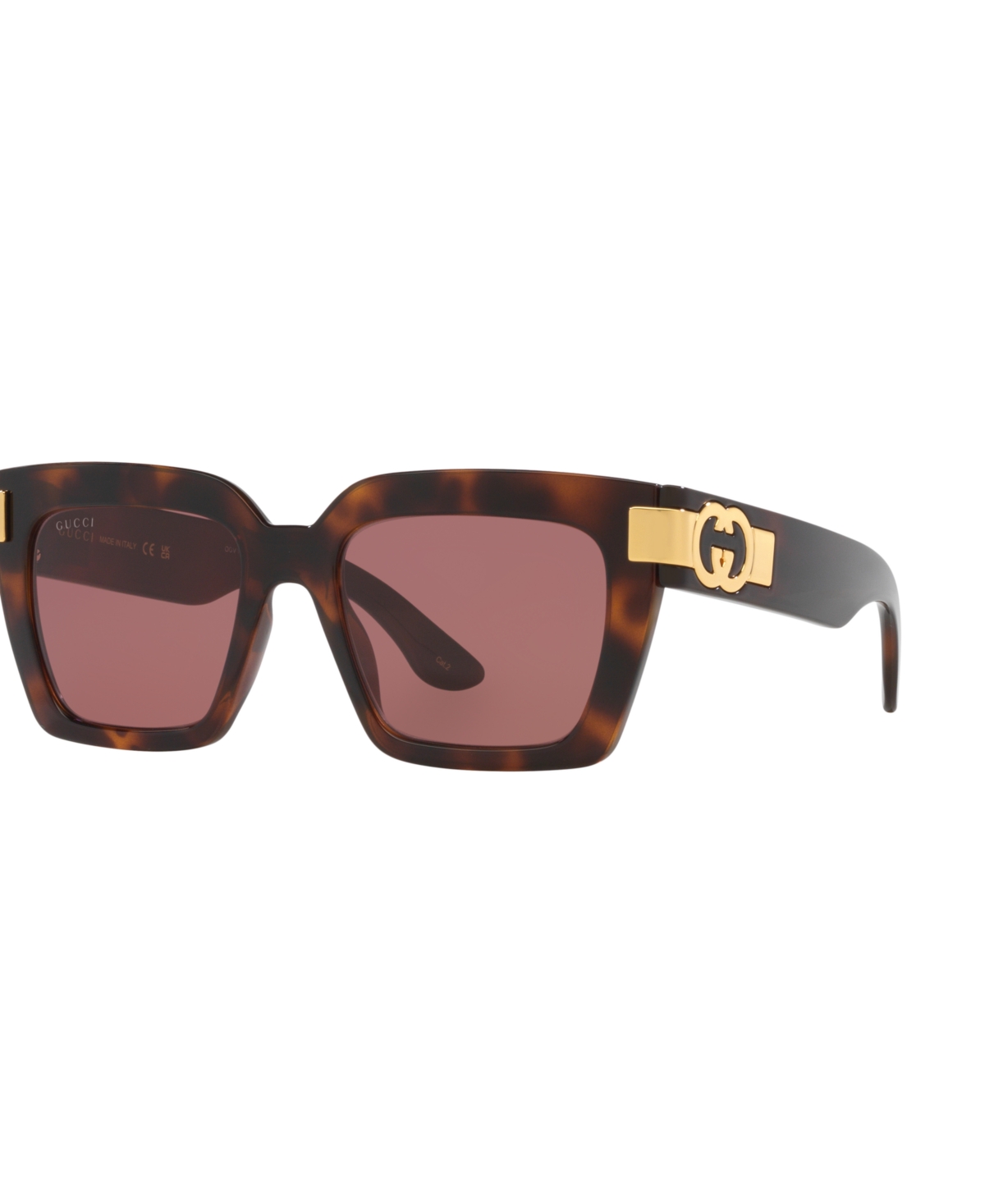 Gucci Oversized Square-frame Sunglasses In Tortoise