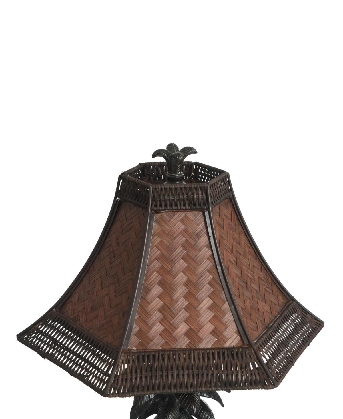 STYLECRAFT HOME COLLECTION 26" FRENCH VERDI WOVEN RATTAN SHADE TABLE LAMP 