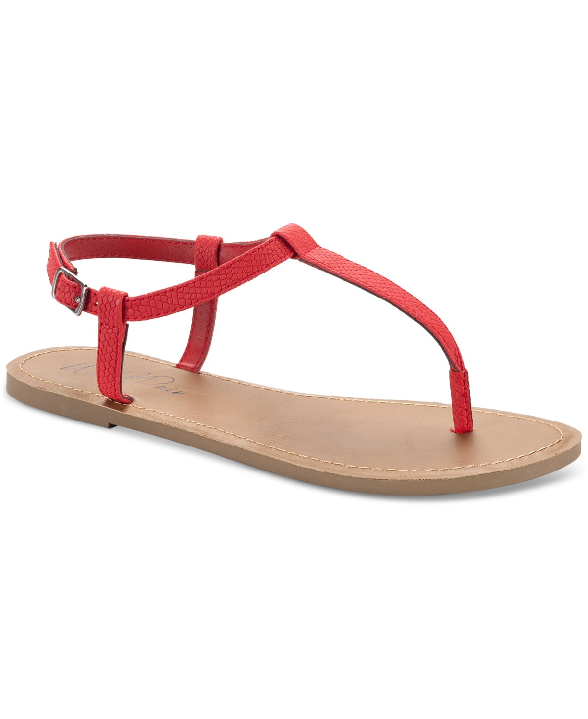 Wild Pair Women's Krisleyy Flat Sandals, Exclusively At Macy's In Red