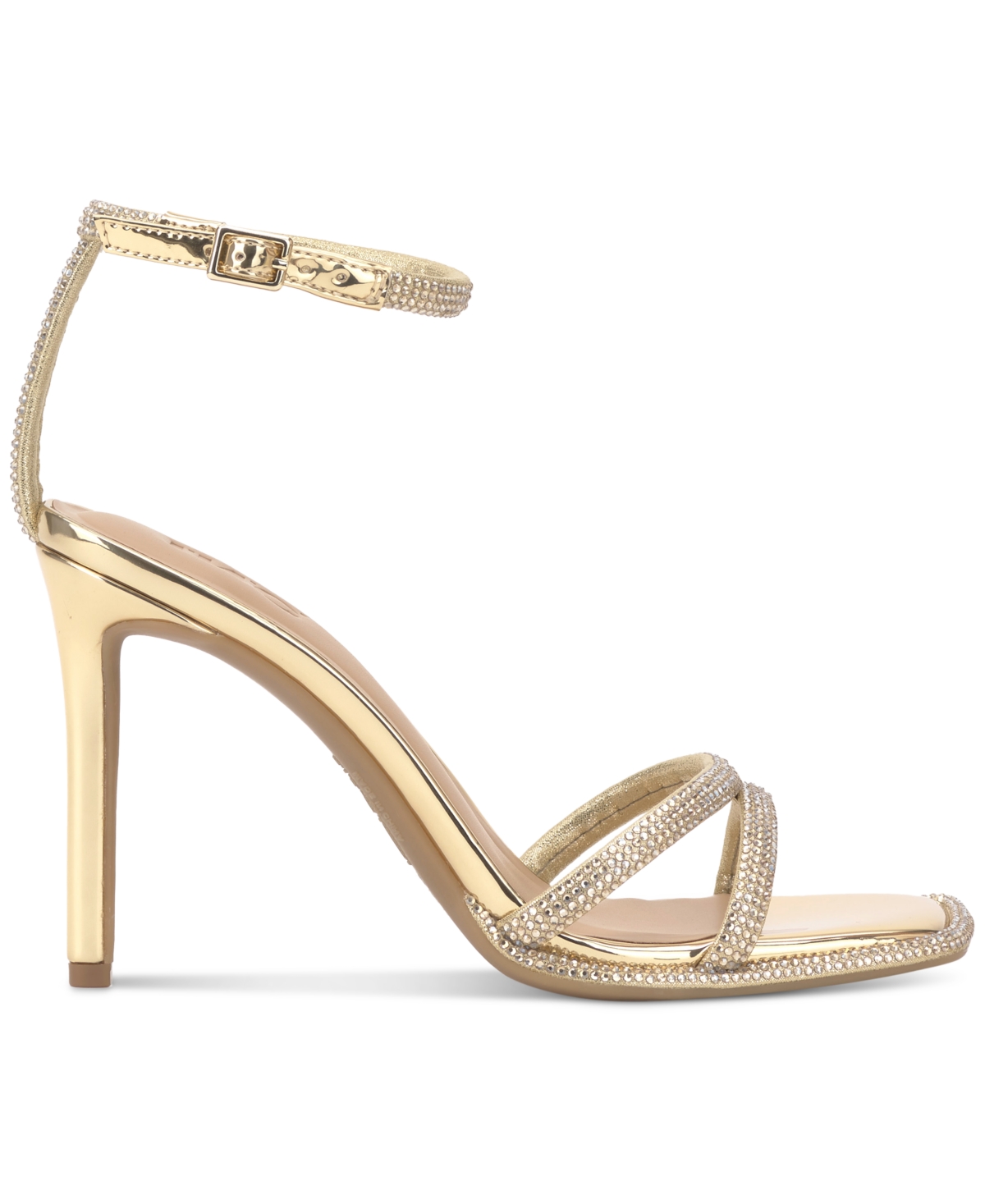 Shop Inc International Concepts Women's Tahara Evening Sandals, Exclusively At Macy's In Gold Bling