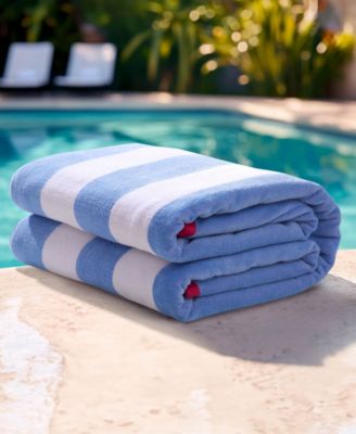 Reversible Cabana Cotton Beach Towel,  36" x 72"