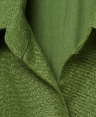 Women's Belted Shirt Jumpsuit