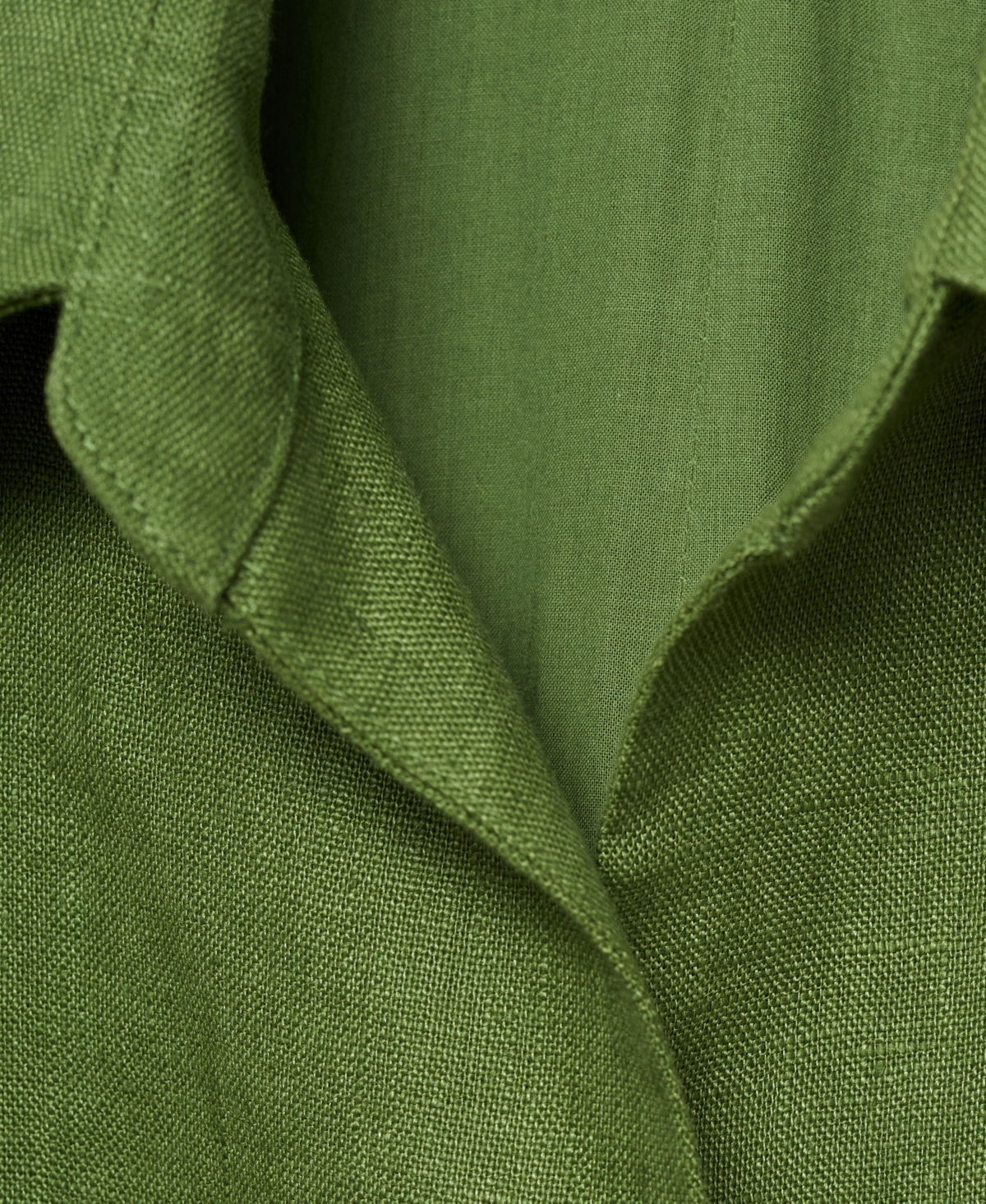 Shop Mango Women's Belted Shirt Jumpsuit In Green