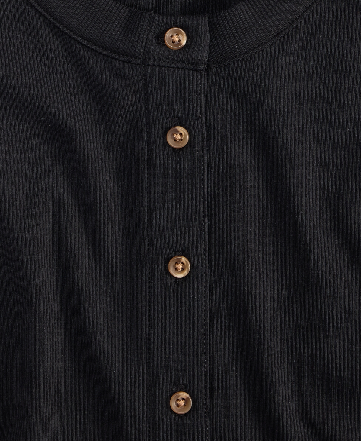 Shop On 34th Women's Rib-knit Short-sleeve Button Front Top, Exclusively At Macy's