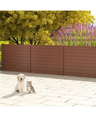 Outdoor Privacy Screens Fence Panels with Long Stakes Durable and Secure Garden or Patio Dividers