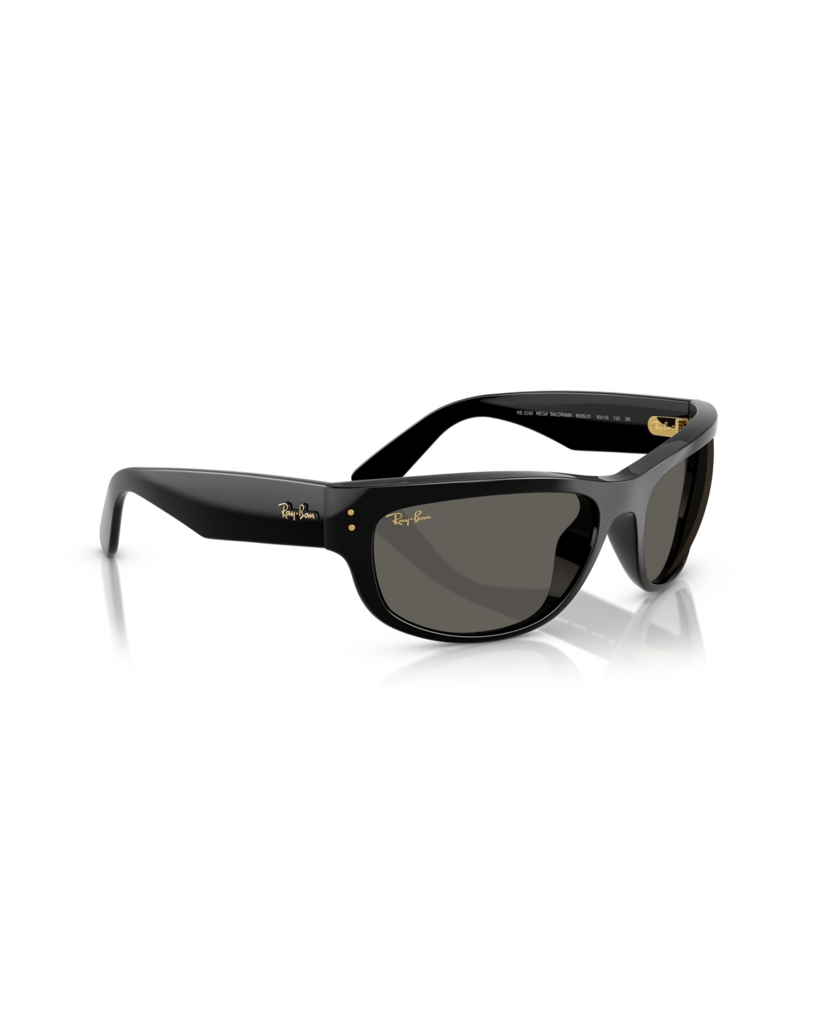 Ray Ban Mega Balorama Blacked Out Collection Sonnenbrillen Schwarz Fassung Grau Glas 63-19 In Black